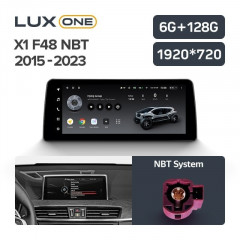Штатная магнитола Teyes LUX ONE 6/128 BMW X1 F48 (NBT) (2015-2023)