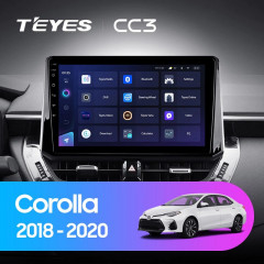 Штатная магнитола Teyes CC3 6/128 Toyota Corolla 12 (2018-2020) Тип-A