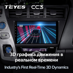 Штатная магнитола Teyes CC3 4/64 Toyota Prius Plus V Alpha LHD RHD (2012-2017)
