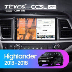 Штатная магнитола Teyes CC3L WiFi 2/32 Toyota Highlander 3 XU50 (2013-2018)