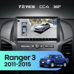 Штатная магнитола Teyes CC4 360 8/128 Ford Ranger 3 (2011-2015) F1