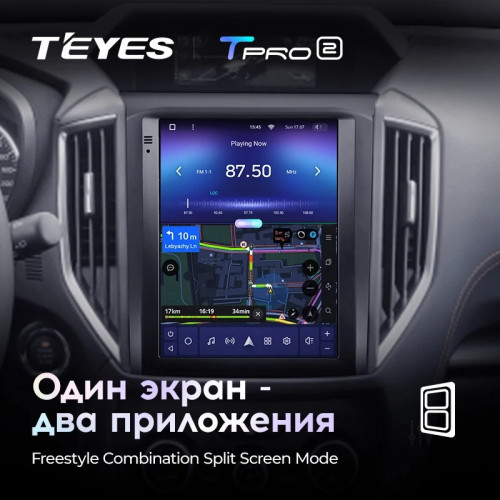 Штатная магнитола Tesla style Teyes TPRO 2 4/64 Subaru Forester 5 SK S14 (2018-2021)