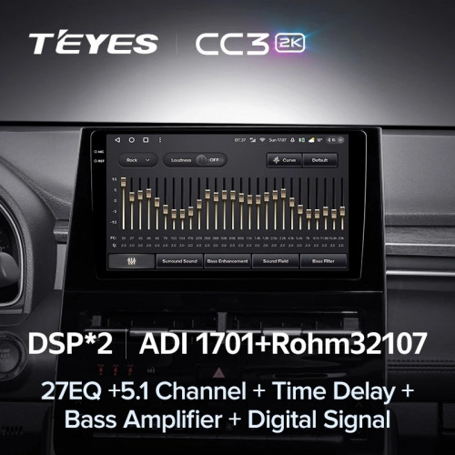 Штатная магнитола Teyes CC3 2K 4/32 Toyota Avalon V XX50 (2022-2023)