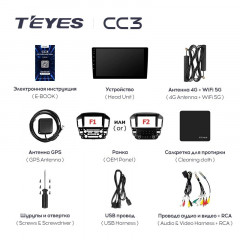 Штатная магнитола Teyes CC3 6/128 Lexus RX300 XU10 (1997-2003) F2