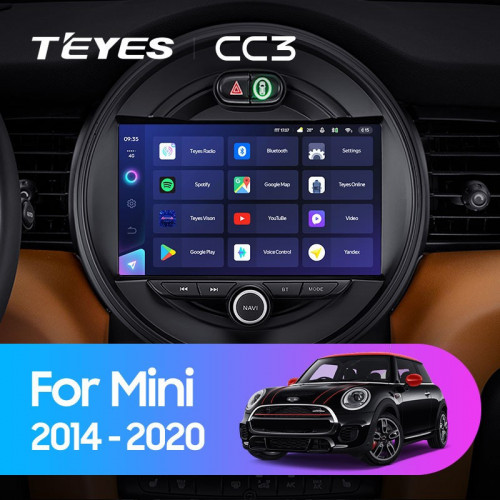 Штатная магнитола Teyes CC3 4/64 Mini Cooper (2014-2020)