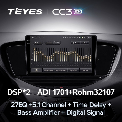 Штатная магнитола Teyes CC3 2K 360 6/128 Subaru Tribeca WX W10 (2004-2014)