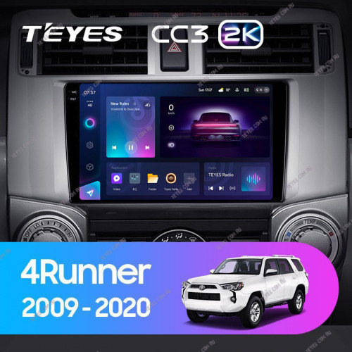 Штатная магнитола Teyes CC3 2K 4/64 Toyota 4Runner 5 N280 (2009-2020)