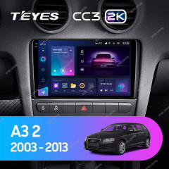 Штатная магнитола Teyes CC3 2K 360 6/128 Audi A3 2 8P (2003-2013)