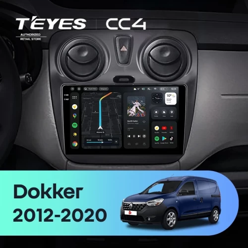 Штатная магнитола Teyes CC4 6/64 Renault Dokker (2012-2020)