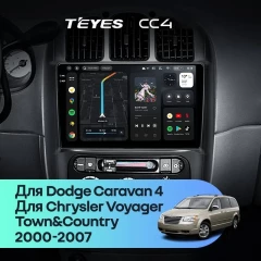 Штатная магнитола Teyes CC4 6/64 Chrysler Town &amp; Country 4 RS (2000-2007) Тип-A