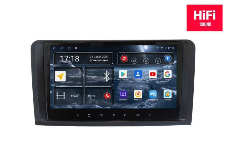 Штатная магнитола Redpower 75168M Mercedes-Benz ML-GL X164 (2006-2012) (чёрный матовый)