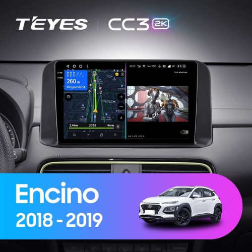 Штатная магнитола Teyes CC3 2K 6/128 Hyundai Encino (2018-2019)