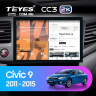Штатная магнитола Teyes CC3 2K 4/64 Honda Civic 9 FB FK FD (2011-2015) (13")