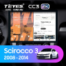 Штатная магнитола Teyes CC3 2K 4/32 Volkswagen Scirocco (2008-2014) F1 (13")
