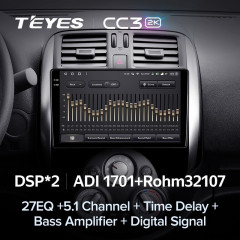 Штатная магнитола Teyes CC3 2K 4/64 Nissan Sunny Versa C17 (2012-2014)