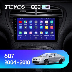Штатная магнитола Teyes CC2L Plus 1/16 Peugeot 607 (2004-2010)