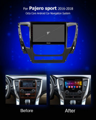 Штатная магнитола Carmedia OL-9638-F Mitsubishi L200 2017+