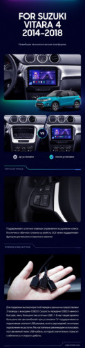 Штатная магнитола Teyes CC3 4/64 Suzuki Vitara 2 (2014-2018)