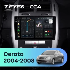 Штатная магнитола Teyes CC4 8/128 Kia Cerato 1 LD (2004-2008) F1