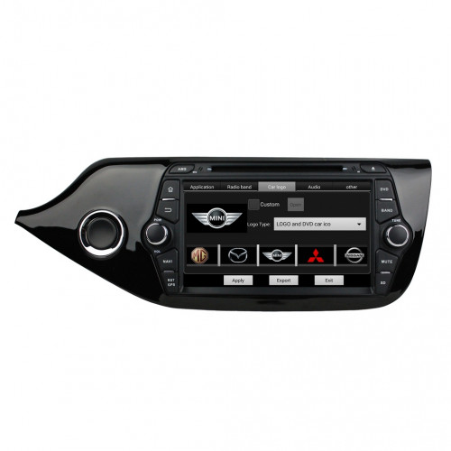 Штатная магнитола Carmedia KD-8055-P30 Kia Cee'd II 2012+ (рамка глянец)