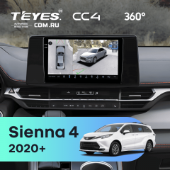 Штатная магнитола Teyes CC4 360 6/64 Toyota Sienna 4 (2020-2026)