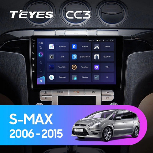 Штатная магнитола Teyes CC3 6/128 Ford S-MAX (2006-2015) F2