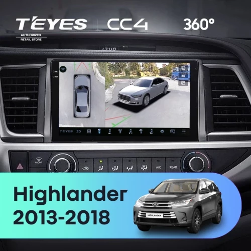 Штатная магнитола Teyes CC4 360 8/128 Toyota Highlander 3 XU50 (2013-2018)