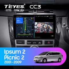 Штатная магнитола Teyes CC3 4/64 Toyota Ipsum 2 ACM20 (2001-2009)
