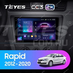 Штатная магнитола Teyes CC3 2K 360 6/128 Skoda Rapid NH3 NH1 (2012-2020) (10 inch Universal)