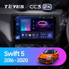 Штатная магнитола Teyes CC3 2K 360 6/128 Suzuki Swift 5 (2016-2020)