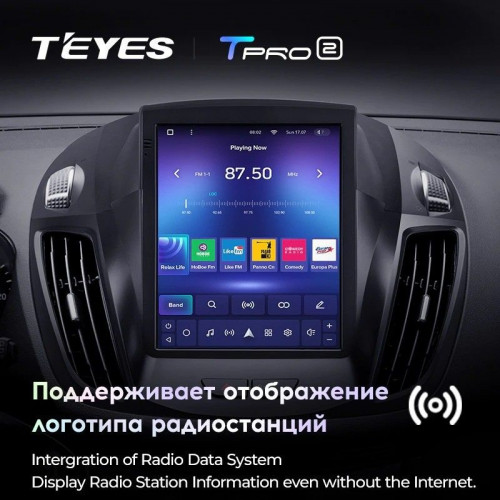 Штатная магнитола Tesla style Teyes TPRO 2 4/32 Ford Escape 3 (2012-2019)