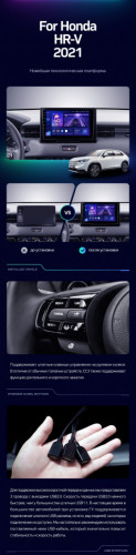 Штатная магнитола Teyes CC3 4/64 Honda HR-V 2021+