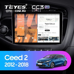 Штатная магнитола Teyes CC3 2K 4/32 Kia Ceed 2 JD (2012-2018) (13&quot;)
