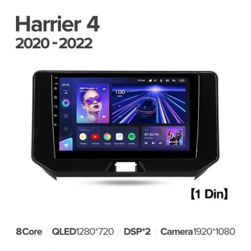 Штатная магнитола Teyes CC3L 4/64 Toyota Harrier 4 XU80 (2020-2022)