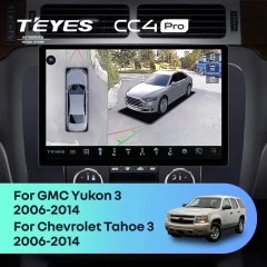 Штатная магнитола Teyes CC4 Pro 360 12/256 Chevrolet Tahoe (2006-2014) (13") (Черная)