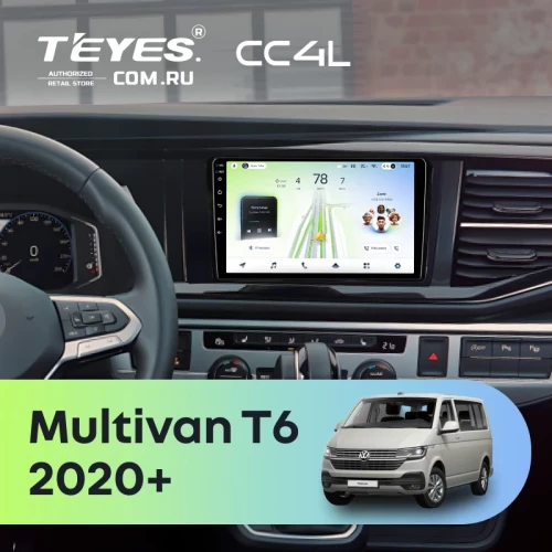 Штатная магнитола Teyes CC4L 4/64 Volkswagen Multivan (T6) 2020+