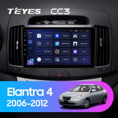Штатная магнитола Teyes CC3 4/64 Hyundai Elantra 4 HD (2006-2012)