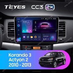 Штатная магнитола Teyes CC3 2K 360 6/128 SsangYong Korando 3 Actyon 2 (2010-2013)