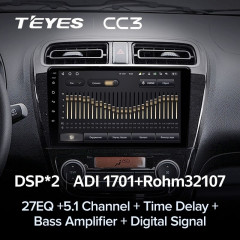 Штатная магнитола Teyes CC3 6/128 Mitsubishi Mirage 6 (2012-2018)