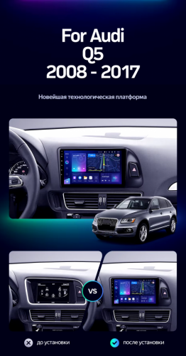 Штатная магнитола Teyes CC3L 4/64 Audi Q5 8R (2008-2017) Тип-B