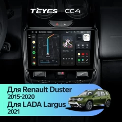 Штатная магнитола Teyes CC4 6/64 Renault Duster (2015-2020) F2