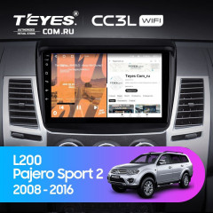 Штатная магнитола Teyes CC3L WiFi 2/32 Mitsubishi L200 (2008-2016)