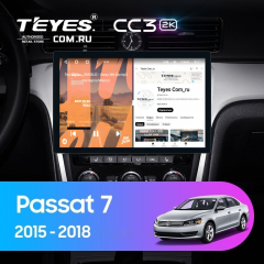 Штатная магнитола Teyes CC3 2K 4/32 Volkswagen Passat 7 B7 (2015-2018) F1 (11")