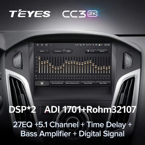 Штатная магнитола Teyes CC3 2K 4/64 Ford Focus 3 (2011-2019) F2