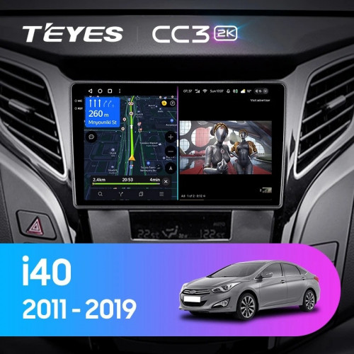 Штатная магнитола Teyes CC3 2K 4/64 Hyundai i40 (2011-2019)