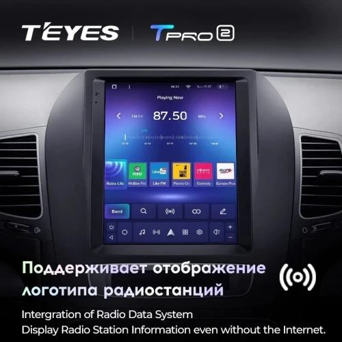 Штатная магнитола Tesla style Teyes TPRO 2 6/128 Kia Sorento 2 XM (2012-2021) F1