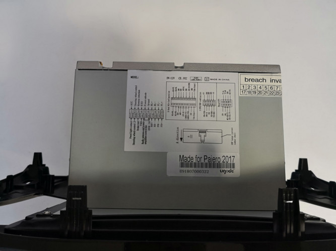 Штатная магнитола Carmedia U9-6385-T8 Mitsubishi L200 2017+