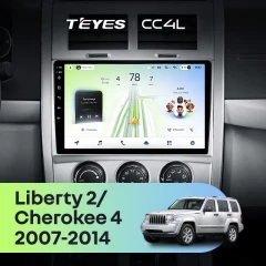 Штатная магнитола Teyes CC4L 6/64 Cherokee 4 KK (2007-2014)