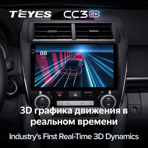 Штатная магнитола Teyes CC3 2K 4/64 Toyota Camry 7 XV 50 55 (2012-2014) Америка