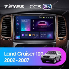 Штатная магнитола Teyes CC3 2K 4/64 Toyota Land Cruiser LC 100 / LC 105 (2002-2007) Тип-A